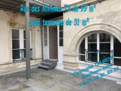 Plein centre T3 de 99 m avec terrasse de 31 m