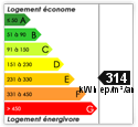 314 Kwh ep/m/an